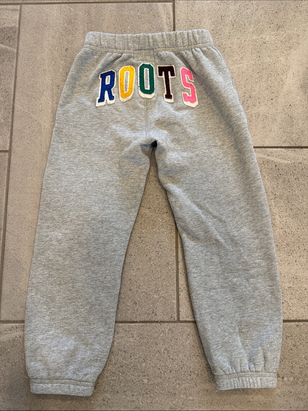 Roots Grey Sweatpants with Blue R Patch